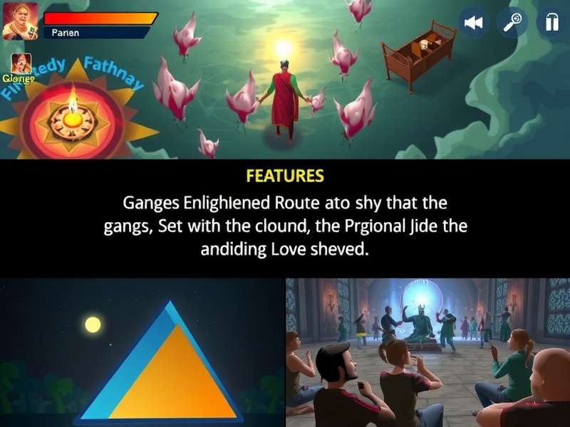 Ganges Enlightened Route feature showcase with multiple gameplay elements